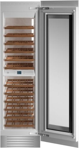 Bertazzoni - 12.9 cu.ft Built-in Wine Column with Interior TFT touch & Scroll Interface - Custom Panel Ready