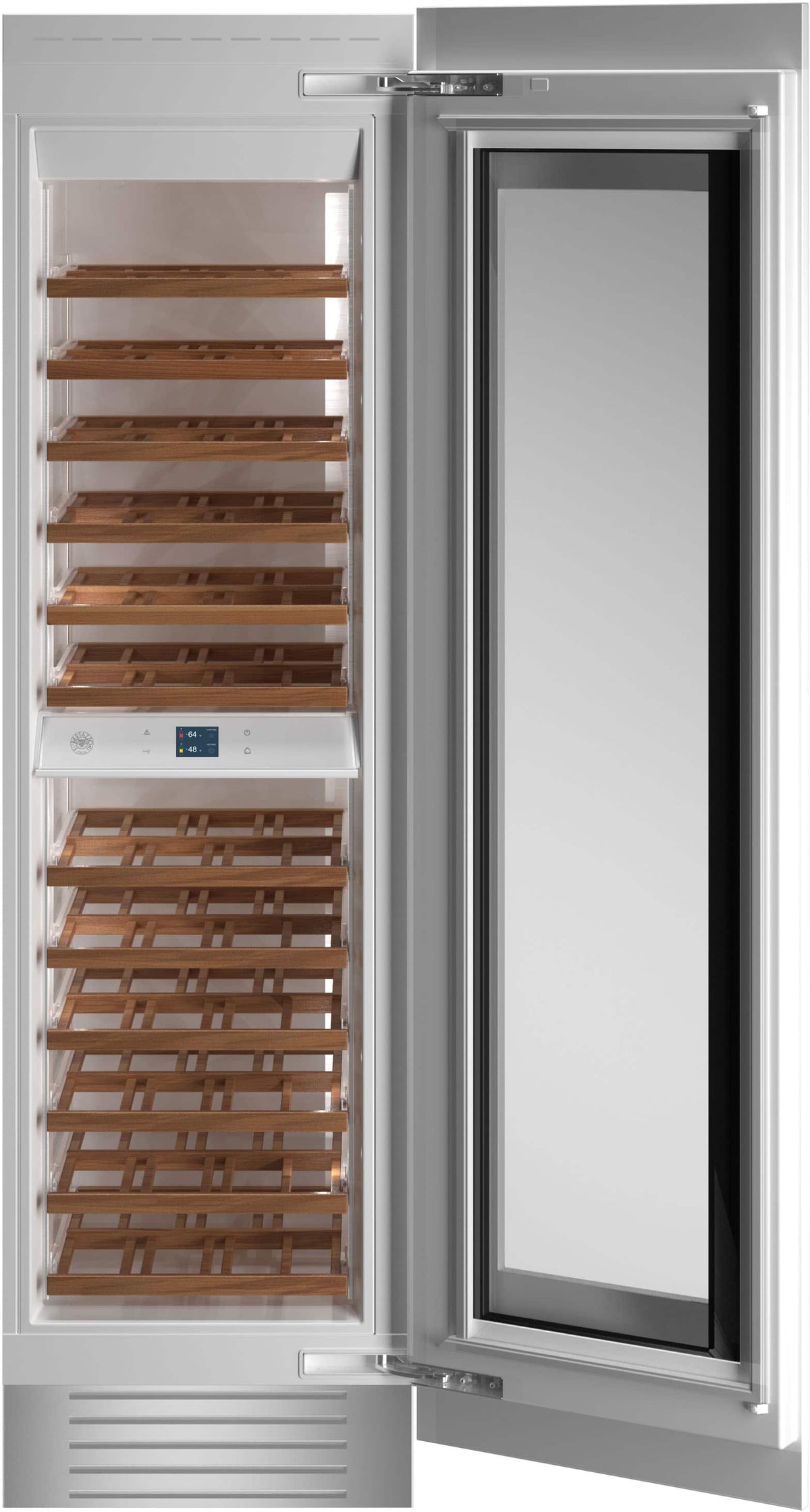 Bertazzoni - 12.9 cu.ft Built-in Wine Column with Interior TFT touch & Scroll Interface - Custom Panel Ready