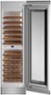 Bertazzoni - 12.9 cu.ft Built-in Wine Column with Interior TFT touch & Scroll Interface - Custom Panel Ready