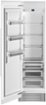 Bertazzoni - 24 in. Wide 13.0 cu ft Built-in Refrigerator Column with Interior TFT touch & Scroll Interface - Custom Panel Ready