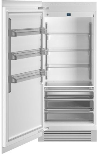 Bertazzoni - 36 in. Wide 21.5 cu ft Built-in Refrigerator Column with Interior TFT touch & Scroll Interface - Custom Panel Ready