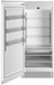 Bertazzoni - 36 in. Wide 21.5 cu ft Built-in Refrigerator Column with Interior TFT touch & Scroll Interface - Custom Panel Ready