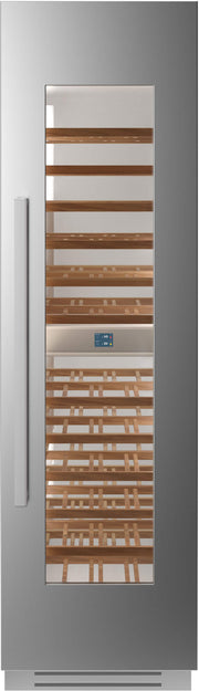 Bertazzoni - 12.9 cu.ft Built-in Wine Column with Interior TFT touch & Scroll Interface - Stainless Steel