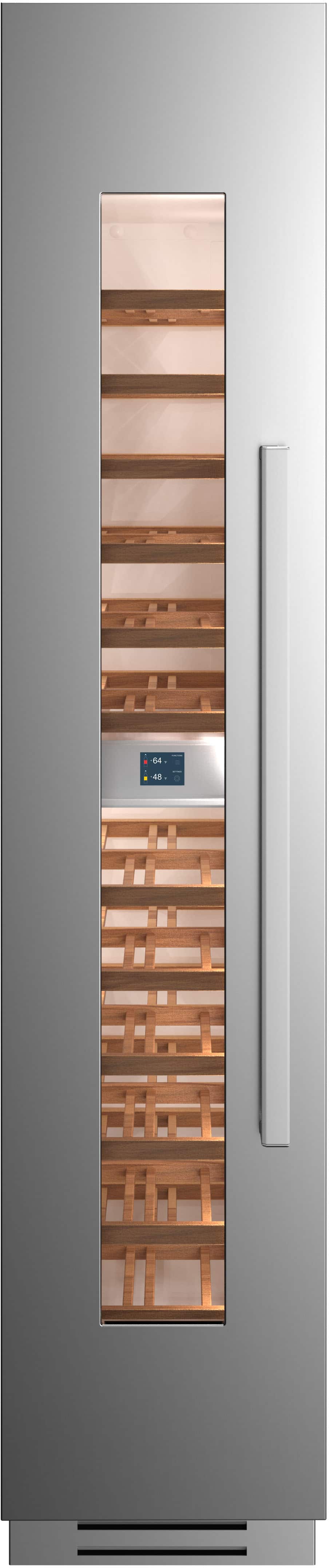 Bertazzoni - 8.4 cu.ft Built-in Wine Column with Interior TFT touch & Scroll Interface - Stainless Steel