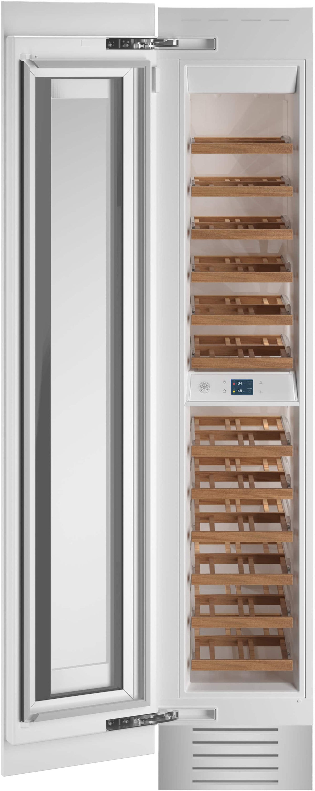 Bertazzoni - 8.4 cu.ft Built-in Wine Column with Interior TFT touch & Scroll Interface - Custom Panel Ready