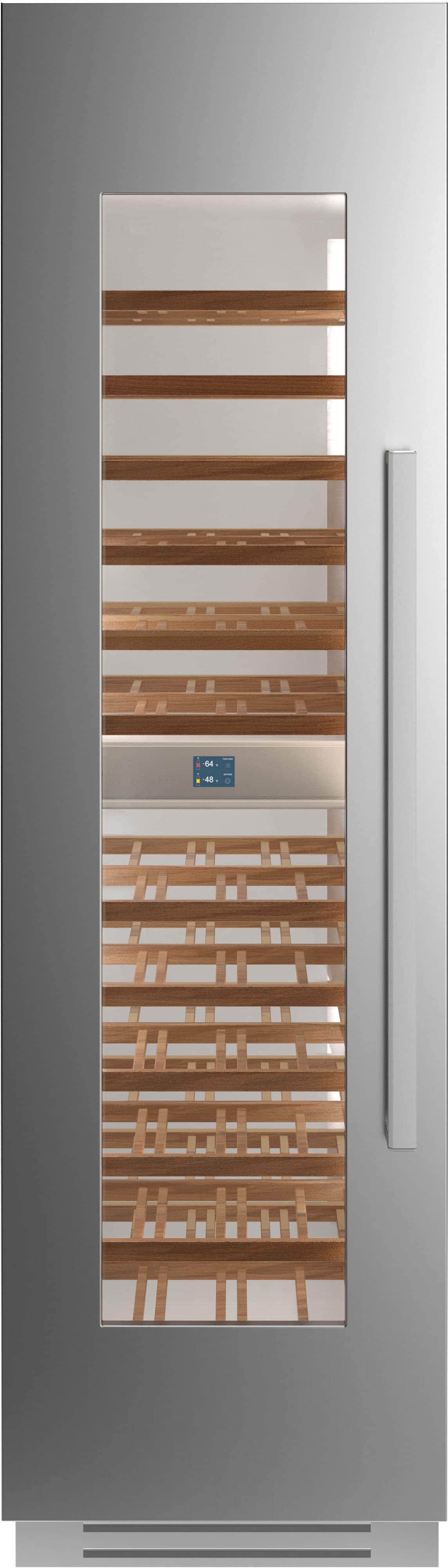 Bertazzoni - 12.9 cu.ft Built-in Wine Column with Interior TFT touch & Scroll Interface - Stainless Steel