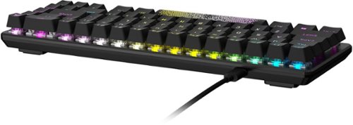 CORSAIR - K65 PRO MINI RGB 65% Optical-Mechanical Gaming Keyboard Backlit RGB LED, OPX - Black