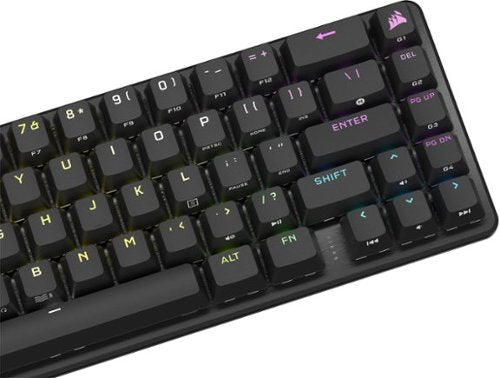 CORSAIR - K65 PRO MINI RGB 65% Optical-Mechanical Gaming Keyboard Backlit RGB LED, OPX - Black