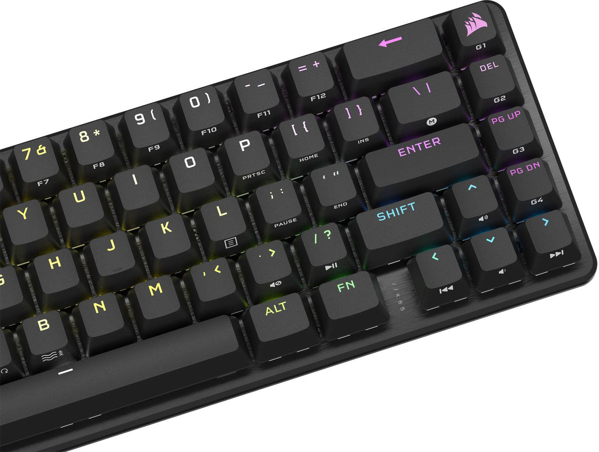 CORSAIR - K65 PRO MINI RGB 65% Optical-Mechanical Gaming Keyboard Backlit RGB LED, OPX - Black