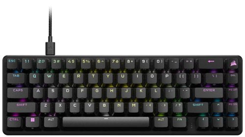 CORSAIR - K65 PRO MINI RGB 65% Optical-Mechanical Gaming Keyboard Backlit RGB LED, OPX - Black