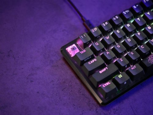 CORSAIR - K65 PRO MINI RGB 65% Optical-Mechanical Gaming Keyboard Backlit RGB LED, OPX - Black