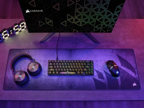 CORSAIR - K65 PRO MINI RGB 65% Optical-Mechanical Gaming Keyboard Backlit RGB LED, OPX - Black