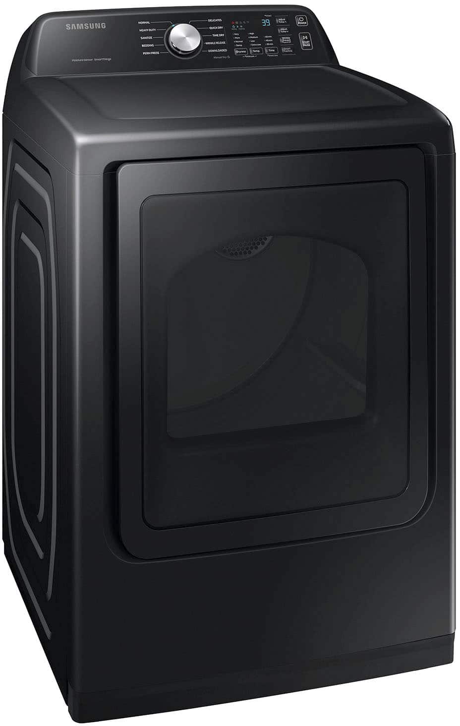 Samsung - 7.4 Cu. Ft. Smart Electric Dryer with Sensor Dry - Black