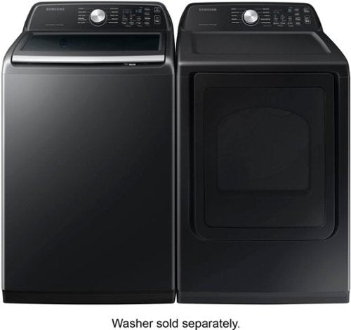 Samsung - 7.4 Cu. Ft. Smart Electric Dryer with Sensor Dry - Black