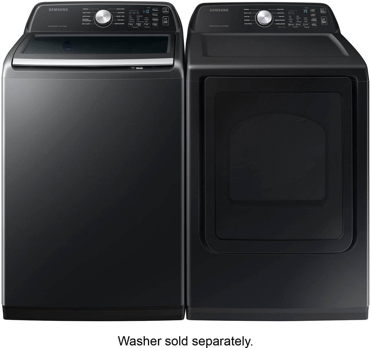 Samsung - 7.4 Cu. Ft. Smart Electric Dryer with Sensor Dry - Black