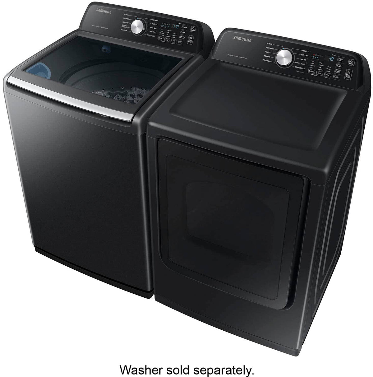 Samsung - 7.4 Cu. Ft. Smart Electric Dryer with Sensor Dry - Black