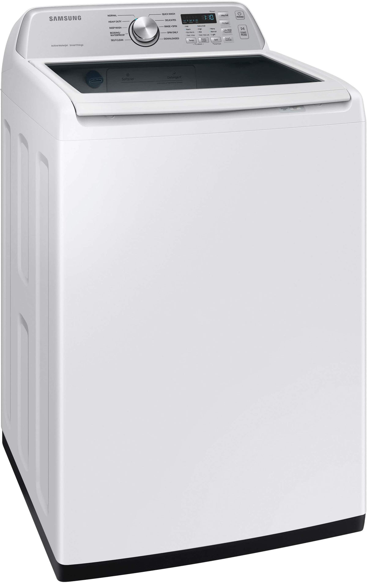 Samsung - 4.6 Cu. Ft. High-Efficiency Smart Top Load Washer with ActiveWave Agitator - White
