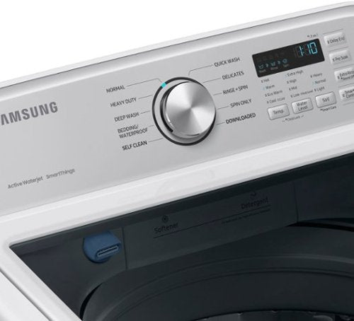 Samsung - 4.6 Cu. Ft. High-Efficiency Smart Top Load Washer with ActiveWave Agitator - White