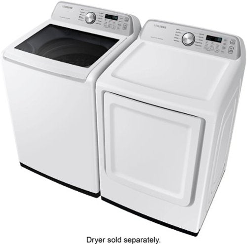 Samsung - 4.6 Cu. Ft. High-Efficiency Smart Top Load Washer with ActiveWave Agitator - White