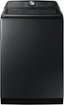 Samsung - 5.5 Cu. Ft. High-Efficiency Smart Top Load Washer with Super Speed Wash - Brushed Black