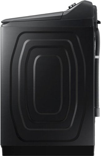 Samsung - 5.5 Cu. Ft. High-Efficiency Smart Top Load Washer with Super Speed Wash - Brushed Black