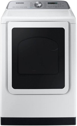 Samsung - 7.4 Cu. Ft. Smart Electric Dryer with Steam Sanitize+ - White