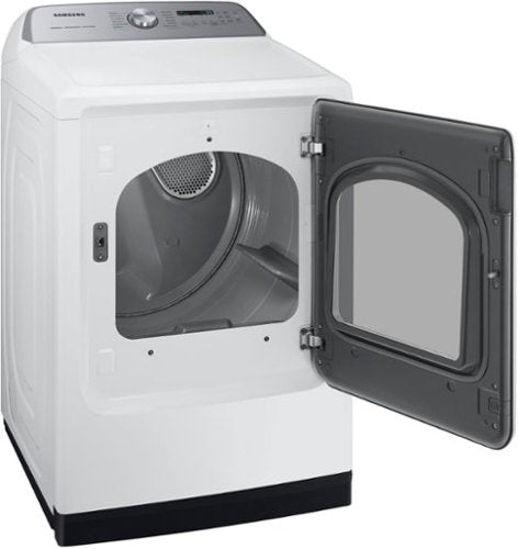 Samsung - 7.4 Cu. Ft. Smart Electric Dryer with Steam Sanitize+ - White