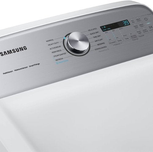 Samsung - 7.4 Cu. Ft. Smart Electric Dryer with Steam Sanitize+ - White