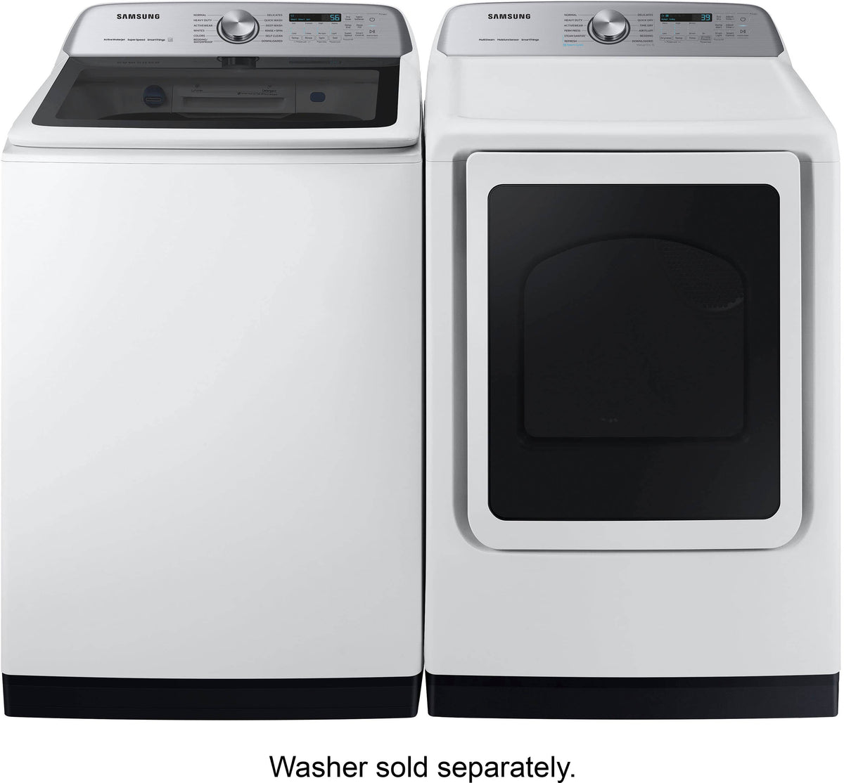 Samsung - 7.4 Cu. Ft. Smart Electric Dryer with Steam Sanitize+ - White