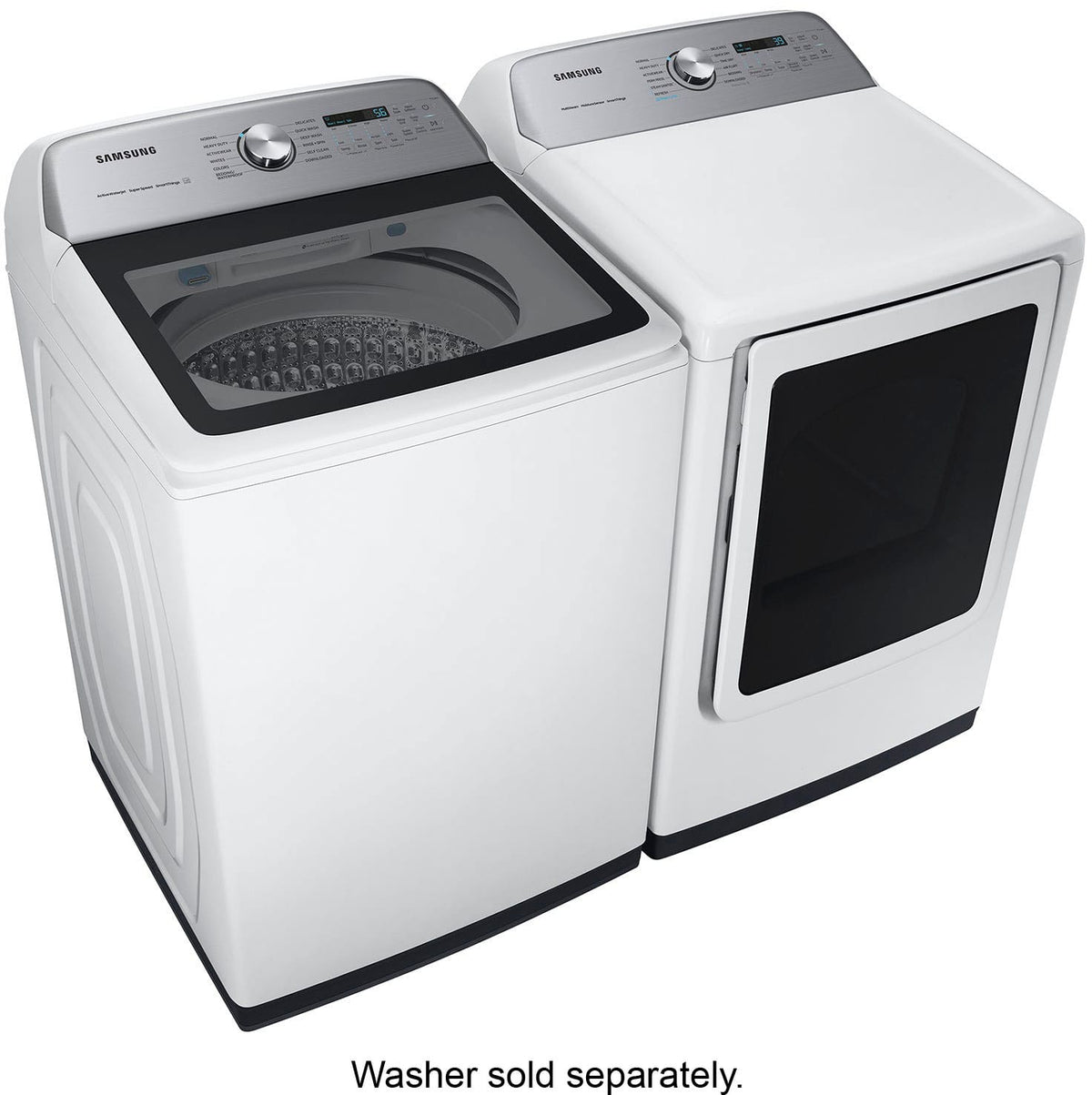 Samsung - 7.4 Cu. Ft. Smart Electric Dryer with Steam Sanitize+ - White