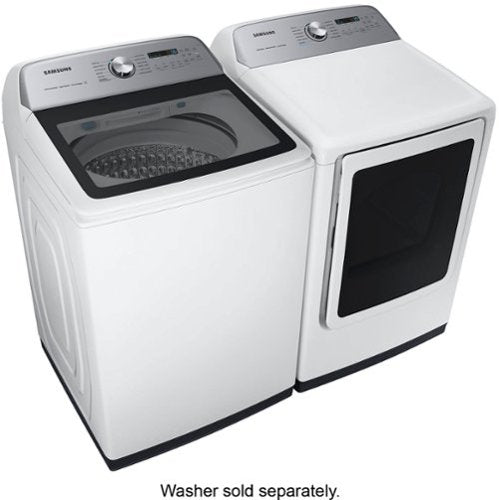 Samsung - 7.4 Cu. Ft. Smart Electric Dryer with Steam Sanitize+ - White