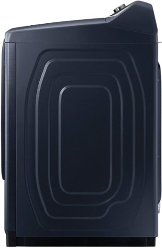 Samsung - 7.4 Cu. Ft. Smart Electric Dryer with Steam and Pet Care Dry - Brushed Navy