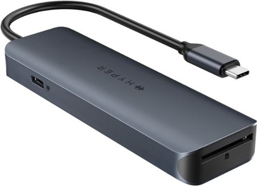 Hyper - HyperDrive Next​ 6 Port USB-C Hub, 4K HDMI, 1 USB-C, 2 USB-A, travel dock for MacBook and Windows PC - Midnight Blue
