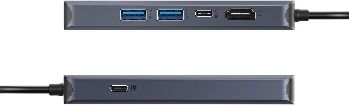 Hyper - HyperDrive Next​ 6 Port USB-C Hub, 4K HDMI, 1 USB-C, 2 USB-A, travel dock for MacBook and Windows PC - Midnight Blue
