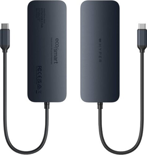 Hyper - HyperDrive Next​ 10 Port USB-C Hub, 4K HDMI, Ethernet, 2 USB-C, 2 USB-A, microSD/SD, travel dock for MacBook/PC - Midnight Blue