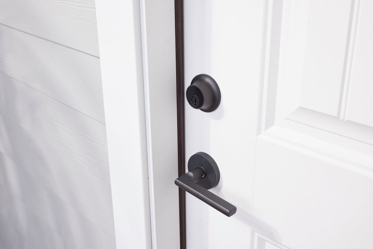Level - Lock+ Smart Lock Bluetooth Replacement Deadbolt with Apple HomeKey/App/Key - Matte Black