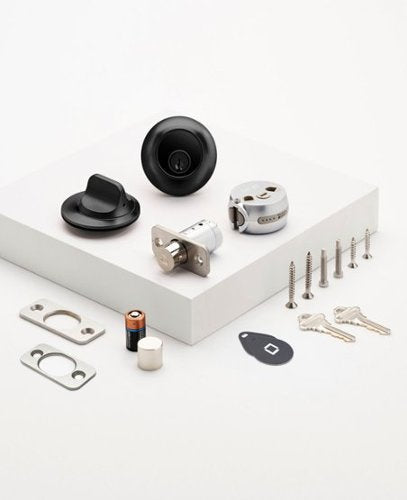 Level - Lock+ Smart Lock Bluetooth Replacement Deadbolt with Apple HomeKey/App/Key - Matte Black