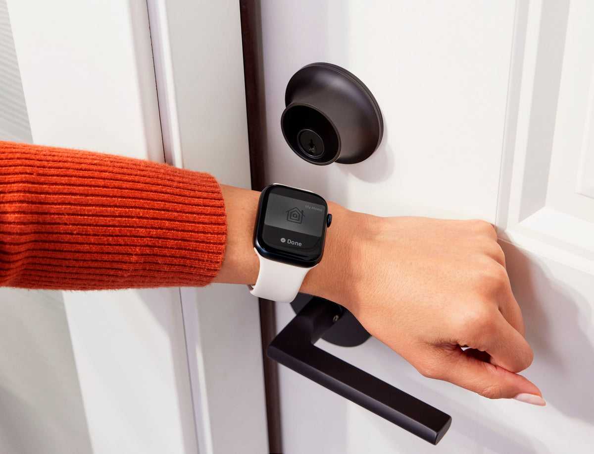 Level - Lock+ Smart Lock Bluetooth Replacement Deadbolt with Apple HomeKey/App/Key - Matte Black