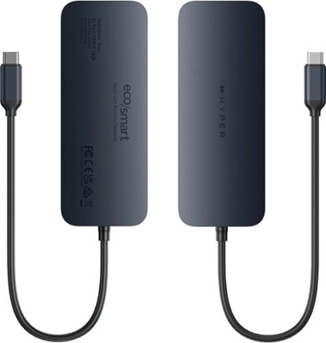 Hyper - HyperDrive Next​ 11 Port USB-C Hub, dual 4K HDMI, Ethernet, 2 USB-C, 2 USB-A, microSD/SD, travel dock for PC/Chromebook - Midnight Blue