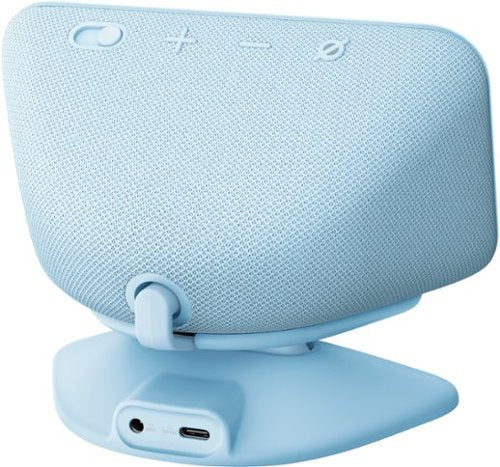 Amazon - Stand for Echo Show 5 (3rd Gen) - Adjustable stand with USB-C Charging Port (Echo Show not included) - Cloud Blue