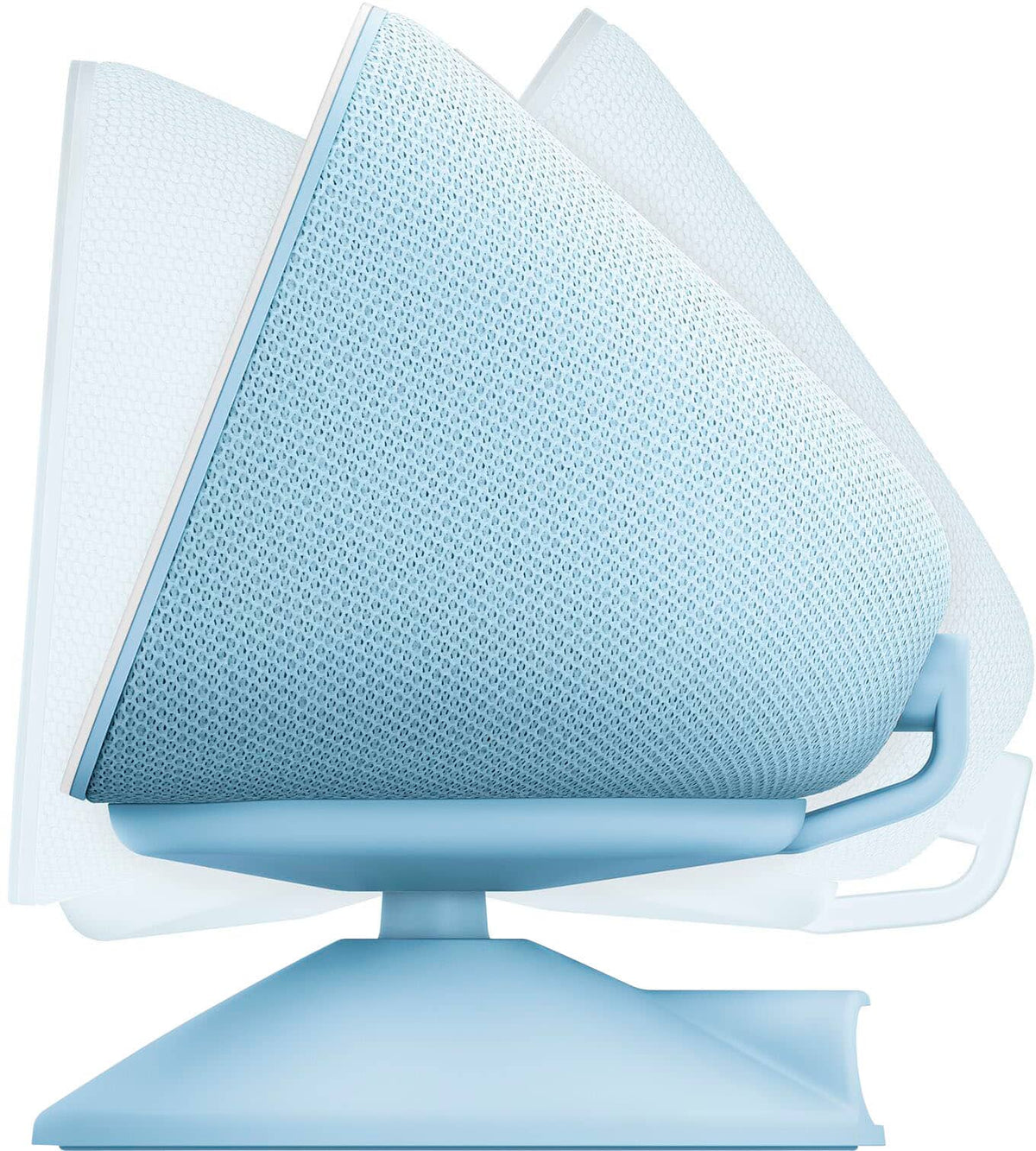 Amazon - Stand for Echo Show 5 (3rd Gen) - Adjustable stand with USB-C Charging Port (Echo Show not included) - Cloud Blue