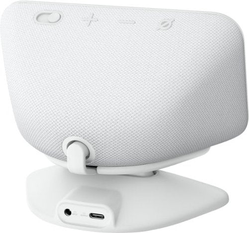 Amazon - Stand for Echo Show 5 (3rd Gen) - Adjustable stand with USB-C Charging Port (Echo Show not included) - Glacier White