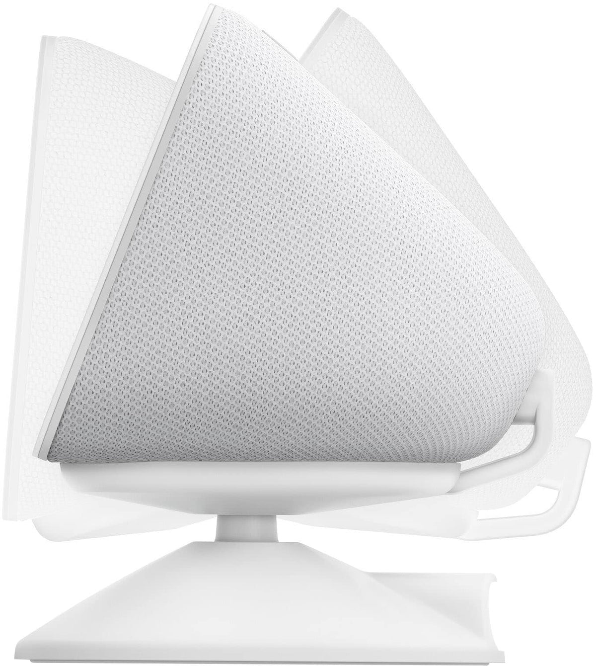 Amazon - Stand for Echo Show 5 (3rd Gen) - Adjustable stand with USB-C Charging Port (Echo Show not included) - Glacier White