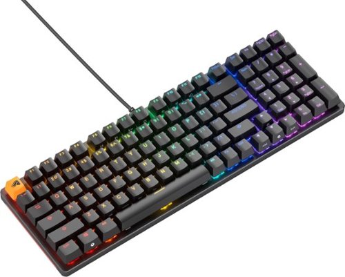 Glorious - GMMK 2 Prebuilt 96% Full Size Wired Mechanical Linear Switch Gaming Keyboard with Hotswappable Switches - Black