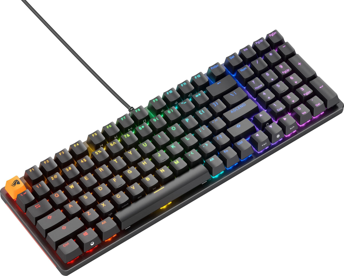 Glorious - GMMK 2 Prebuilt 96% Full Size Wired Mechanical Linear Switch Gaming Keyboard with Hotswappable Switches - Black