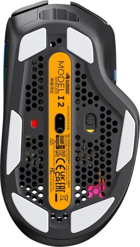 Glorious - Model I 2 Ultra Lightweight Wireless Optical Gaming Mouse with 9 Programmable Buttons - Wireless - Matte Black