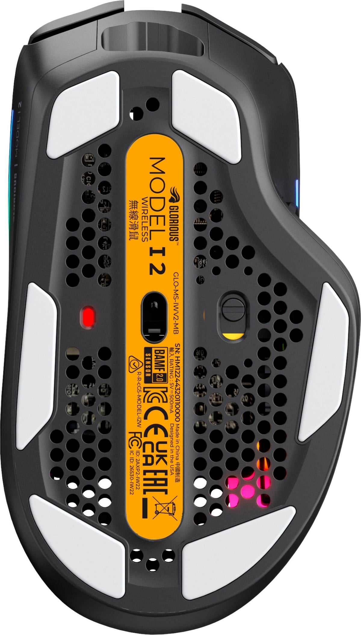 Glorious - Model I 2 Ultra Lightweight Wireless Optical Gaming Mouse with 9 Programmable Buttons - Wireless - Matte Black
