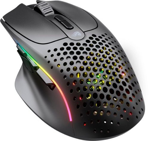 Glorious - Model I 2 Ultra Lightweight Wireless Optical Gaming Mouse with 9 Programmable Buttons - Wireless - Matte Black