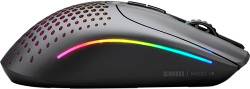Glorious - Model I 2 Ultra Lightweight Wireless Optical Gaming Mouse with 9 Programmable Buttons - Wireless - Matte Black