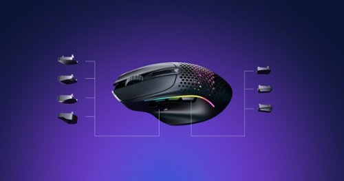 Glorious - Model I 2 Ultra Lightweight Wireless Optical Gaming Mouse with 9 Programmable Buttons - Wireless - Matte Black